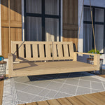 Amish Casual 5 Foot Uptown Porch Swing Bed in Unfinished