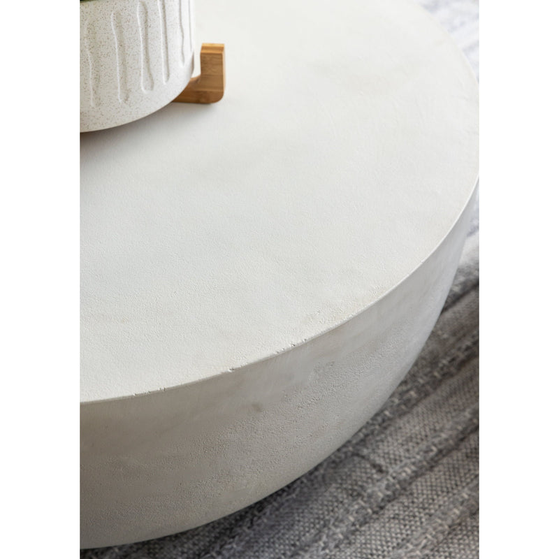 Drum Iron Coffee Table - Matte White | ready to ship!