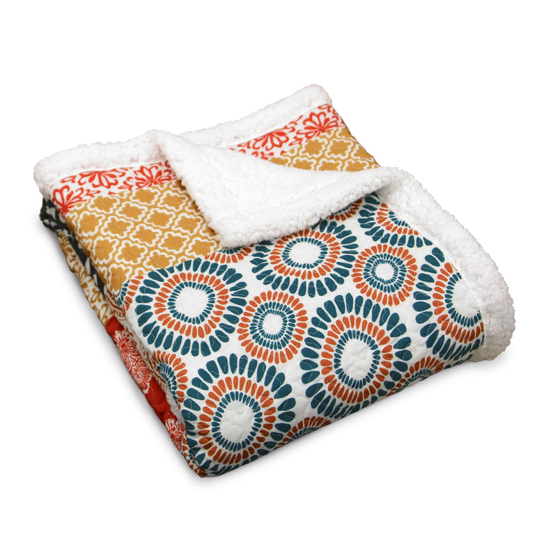 Bohemian Stripe Throw Sherpa