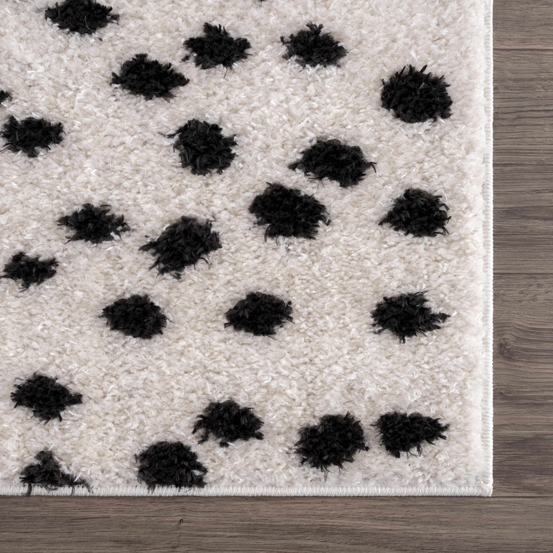 Cansu Black & White Area Rug