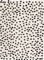 Cansu Black & White Area Rug