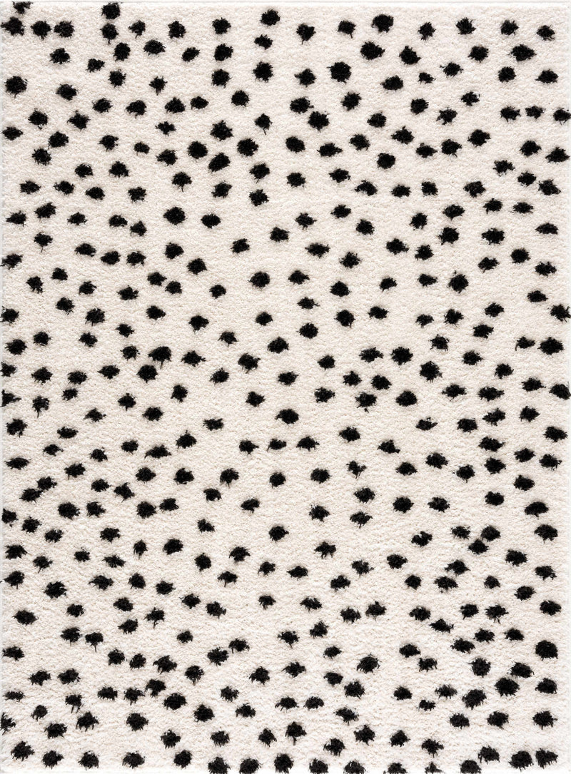 Cansu Black & White Area Rug