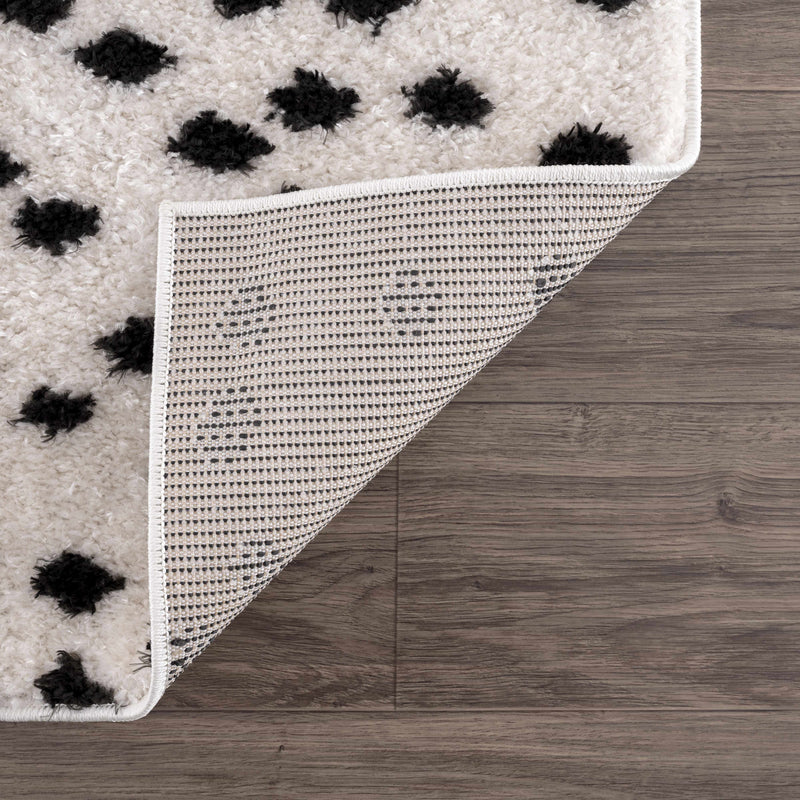 Cansu Black & White Area Rug