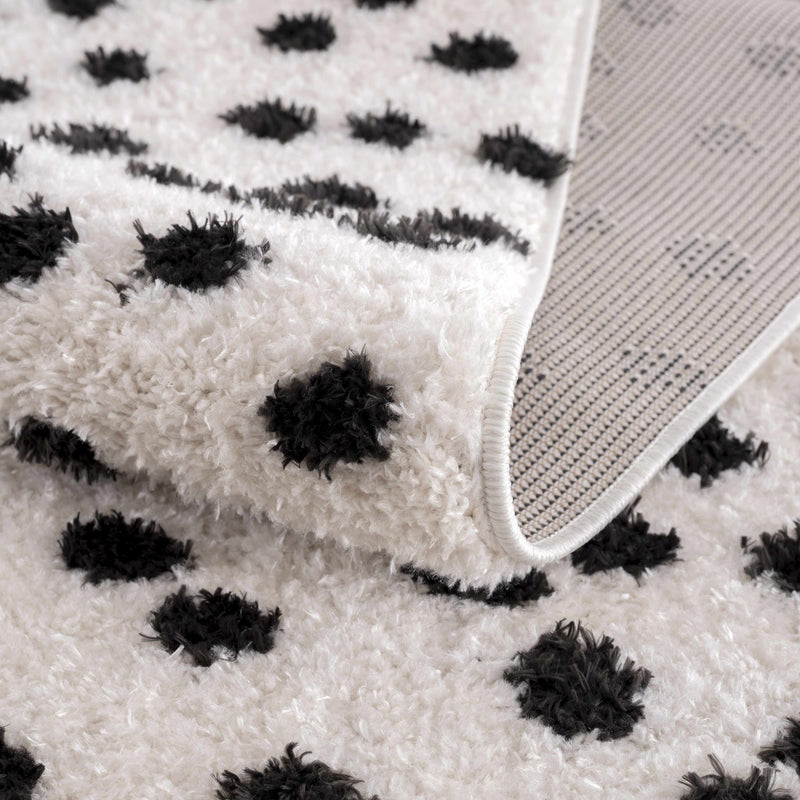Cansu Black & White Area Rug