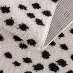 Cansu Black & White Area Rug