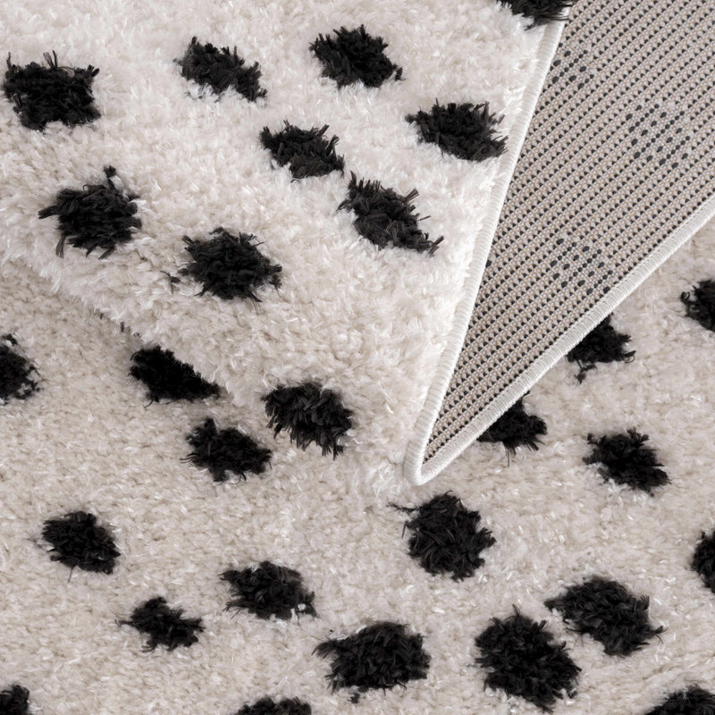 Cansu Black & White Area Rug