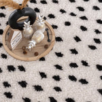 Cansu Black & White Area Rug
