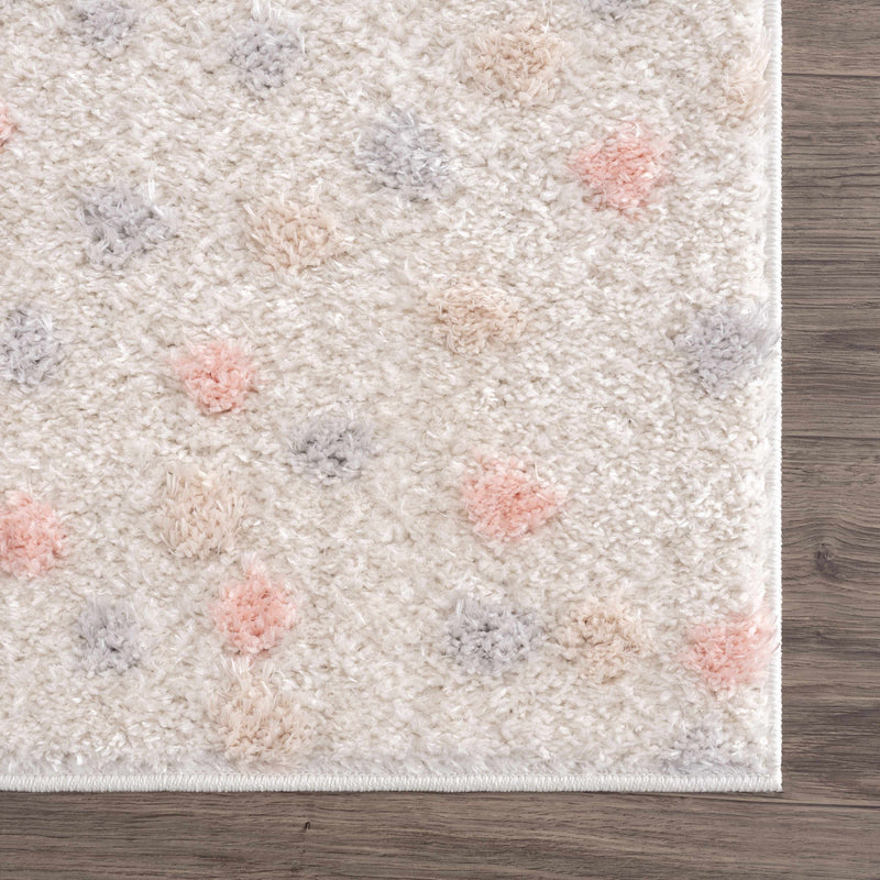 Cansu Pink & Cream Area Rug