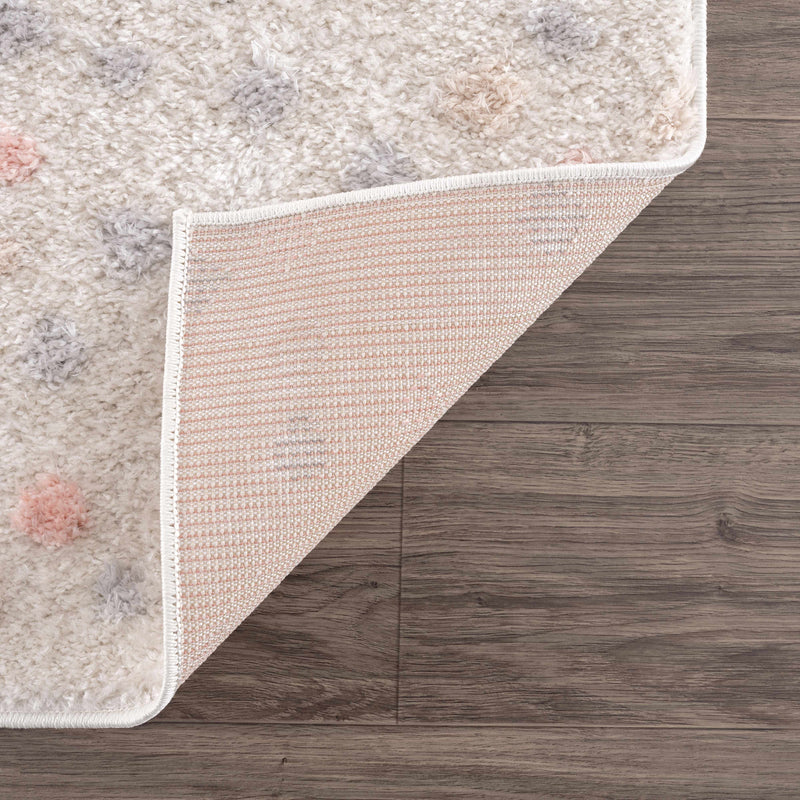Cansu Pink & Cream Area Rug