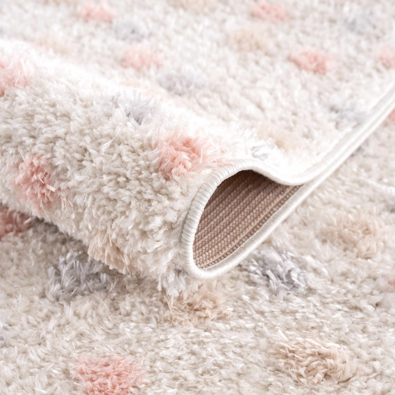 Cansu Pink & Cream Area Rug