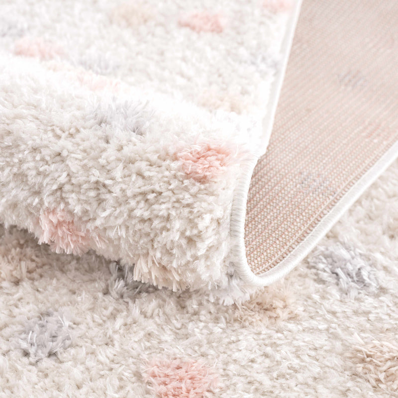 Cansu Pink & Cream Area Rug