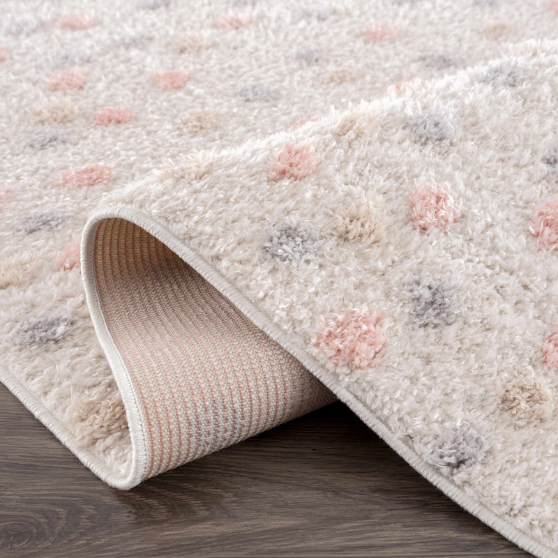 Cansu Pink & Cream Area Rug