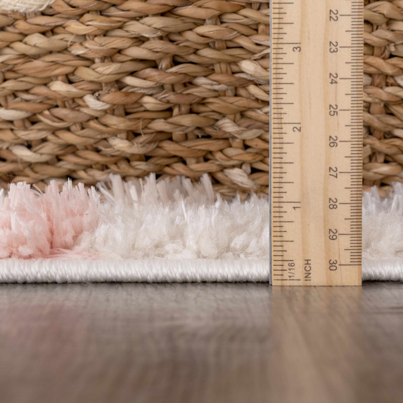 Cansu Pink & Cream Area Rug