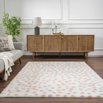 Cansu Pink & Cream Area Rug