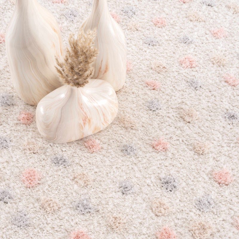 Cansu Pink & Cream Area Rug