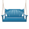 Keystone Amish Co. Sunburst Porch Swing, 6 Foot, Carribean Blue