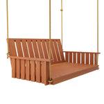 Keystone Amish Co. Twin The Weston Porch Swing Bed, Cedar Stain