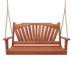 Keystone Amish Co. 6 Foot Sunburst Red Cedar Porch Swing Without Cupholders