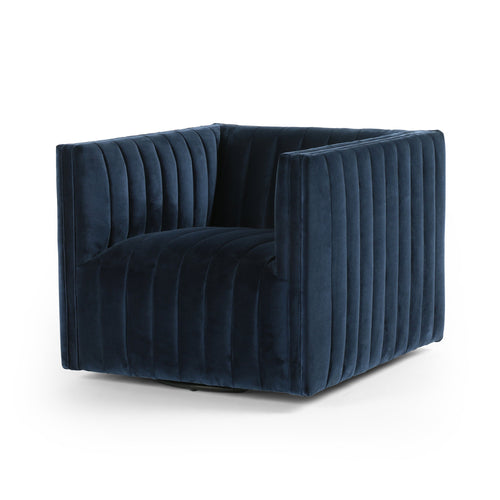 Augustine Swivel Chair - Sapphire Navy | ready to ship!