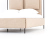 Leigh Upholstered Bed - Palm Ecru