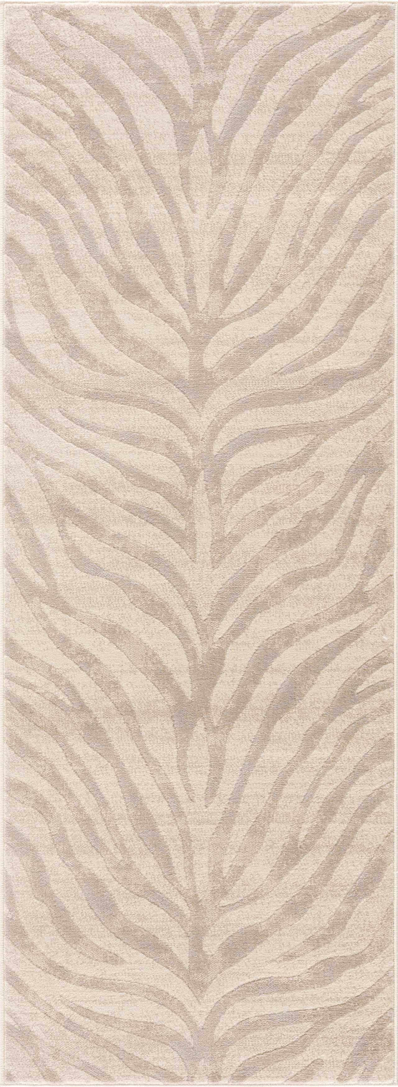 Beige Manteca Zebra Print Area Rug