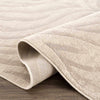 Beige Manteca Zebra Print Area Rug