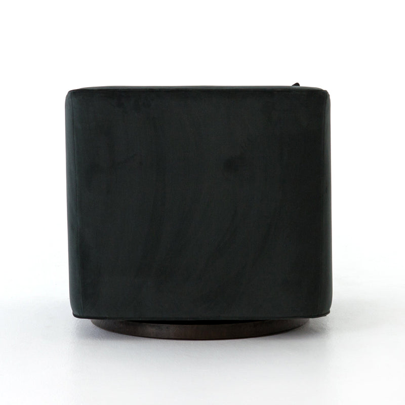 York Swivel Chair - Modern Velvet Smoke | shipping 6/30/2025