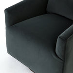 York Swivel Chair - Modern Velvet Smoke | shipping 6/30/2025