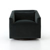 York Swivel Chair - Modern Velvet Smoke | shipping 6/30/2025