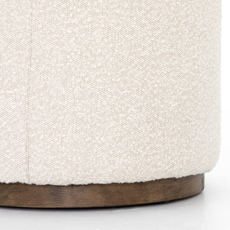 Sinclair Round Ottoman - Knoll Natural | ready to ship!