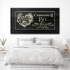 Till Death Do Us Part Personalized Skull Couple Sign - Unique Gothic Decor Art For Home & Living Room