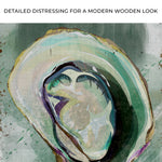 Oyster Shell Abstract Portrait Canvas Wall Art