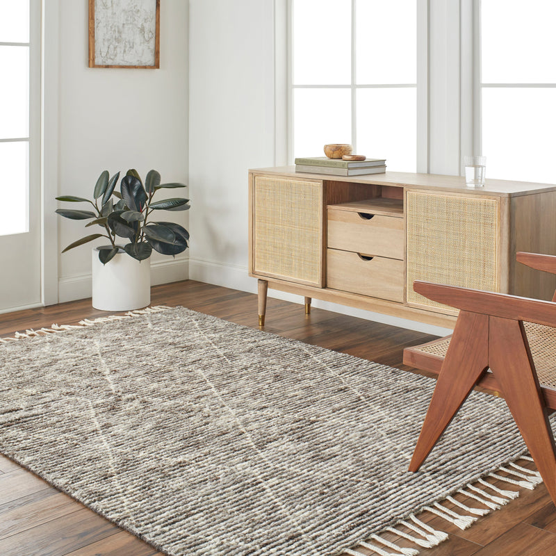 Camille Jasper Wolf Hand-Knotted Rug