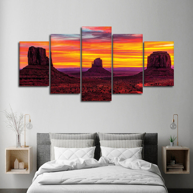Monument Valley At Sunset Wall Art