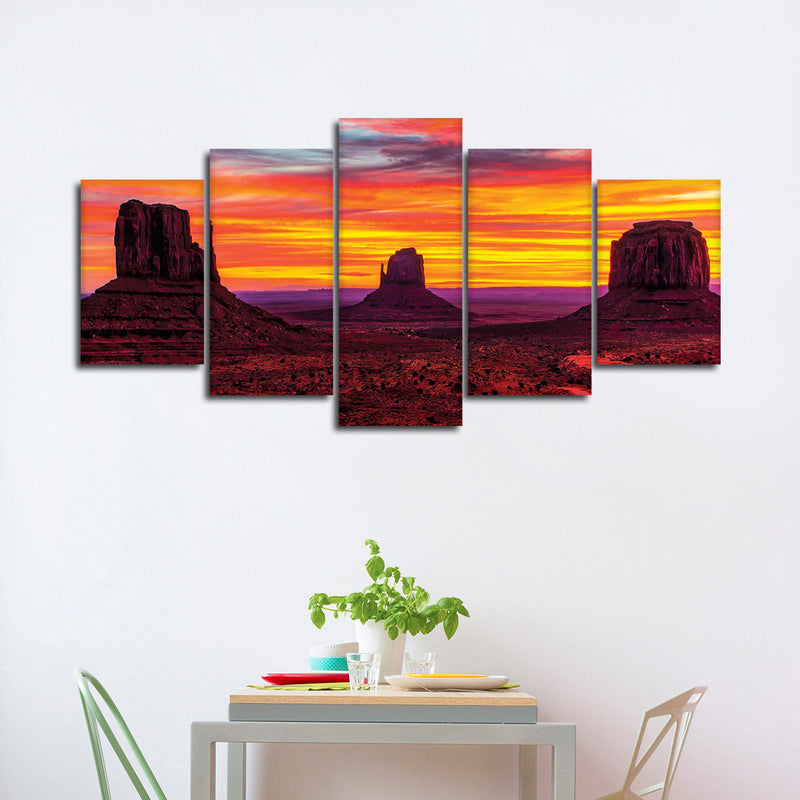 Monument Valley At Sunset Wall Art