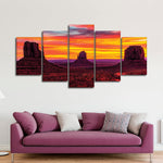 Monument Valley At Sunset Wall Art