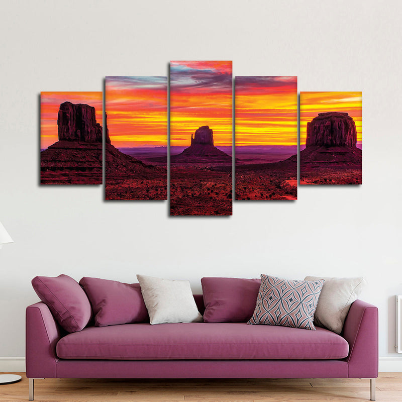 Monument Valley At Sunset Wall Art