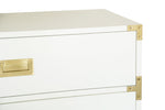 Small Carlyle Campaign Dresser - White