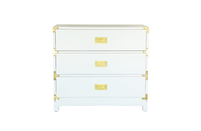 Small Carlyle Campaign Dresser - White