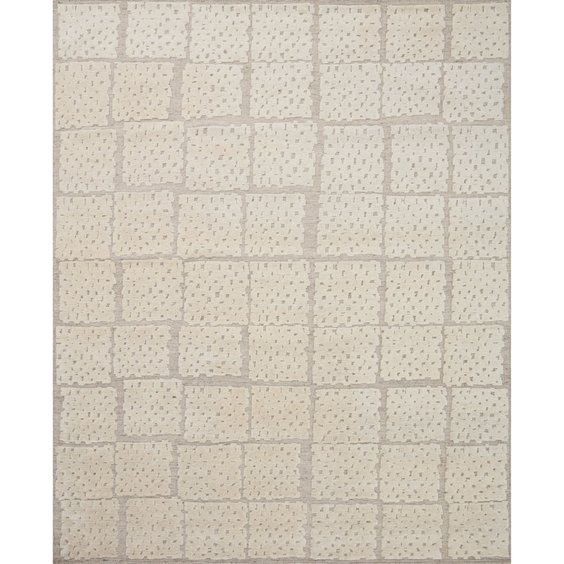 Carrier & Company x Loloi Moore Pebble / Ivory Hand-Knotted Rug