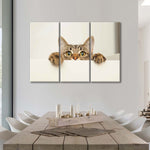 Peeking Young Cat Wall Art