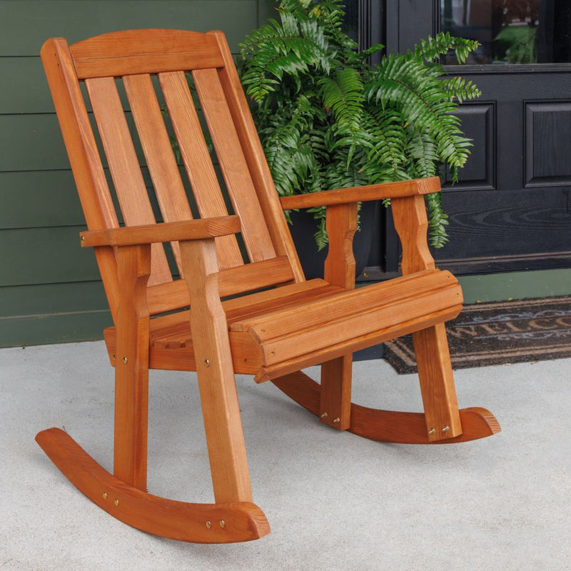 Amish Casual Heavy Duty 600 Lb Mission Treated Rocking Chair