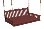 Keystone Amish Co. 6 Foot York Recycled Plastic Swing Bed, Cherry Wood