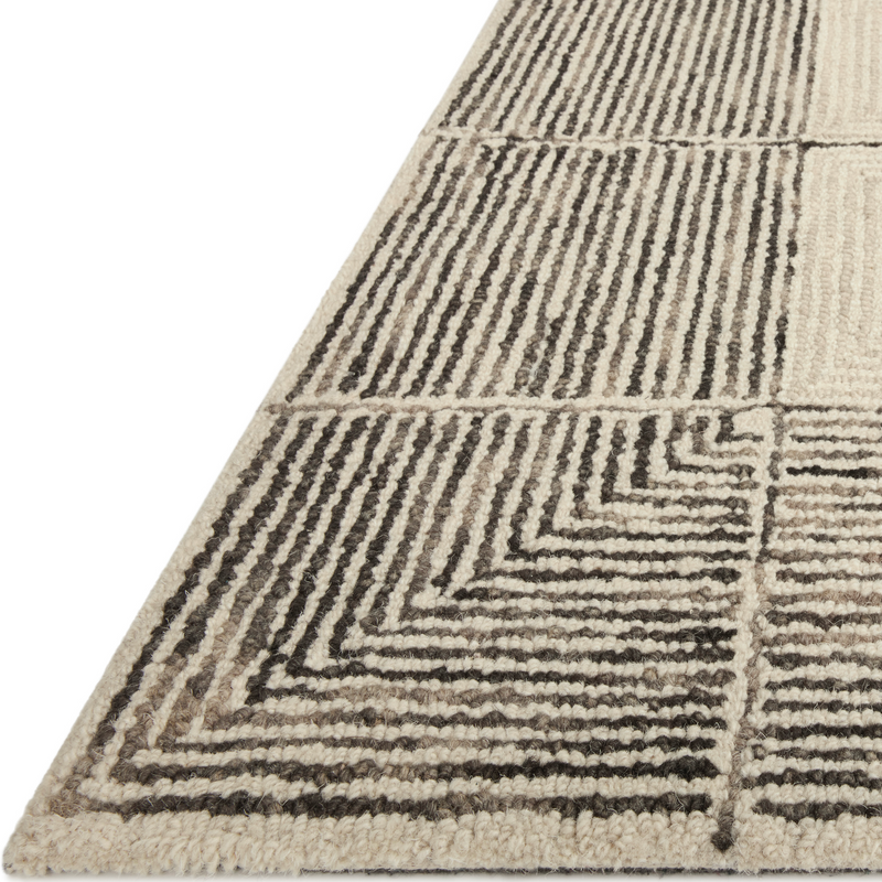 Chris Loves Julia x Loloi Francis Cream / Black Rug