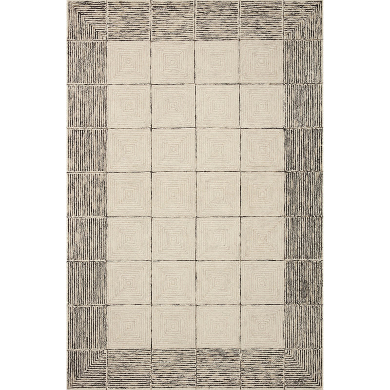 Chris Loves Julia x Loloi Francis Cream / Black Rug