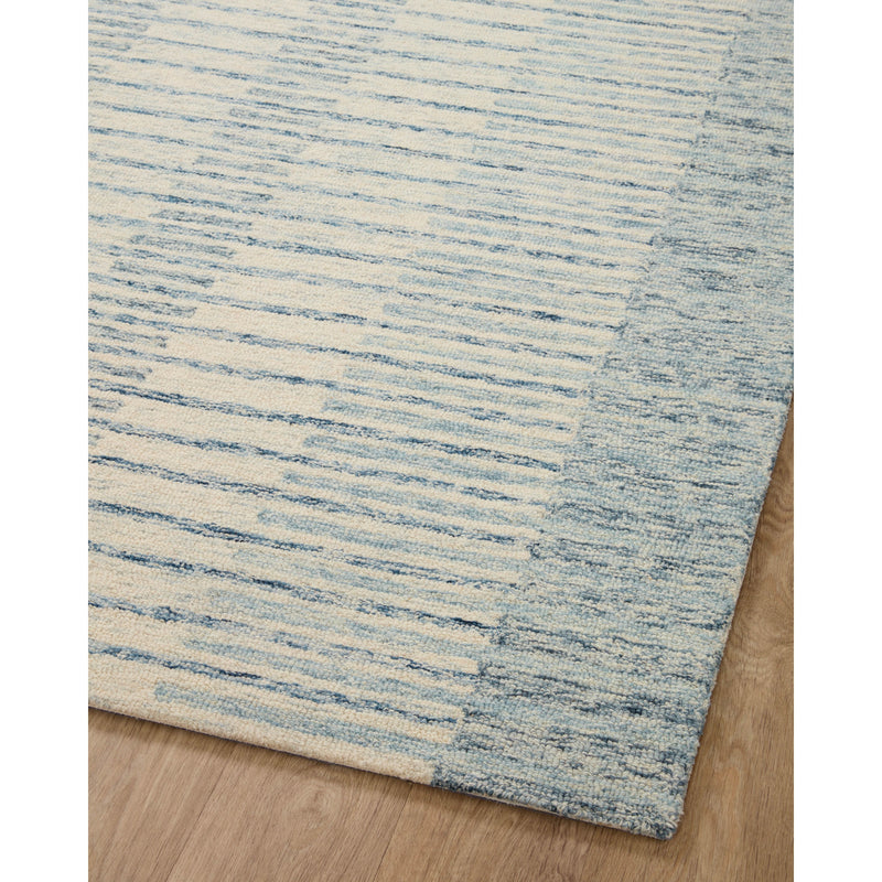 Chris Loves Julia x Loloi Chris Ivory / Denim Rug