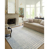 Chris Loves Julia x Loloi Chris Ivory / Denim Rug