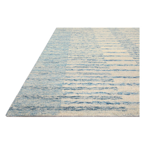 Chris Loves Julia x Loloi Chris Ivory / Denim Rug