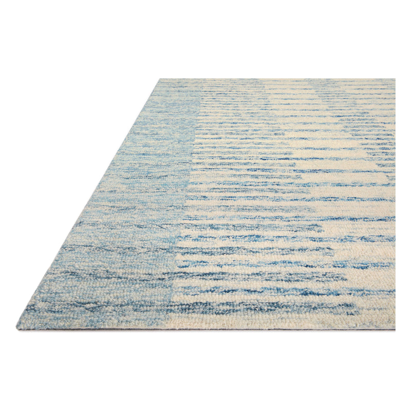 Chris Loves Julia x Loloi Chris Ivory / Denim Rug