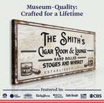 Personalized Cigar Room and Lounge Sign II
